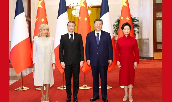 习近平同法国总统马克龙举行会谈