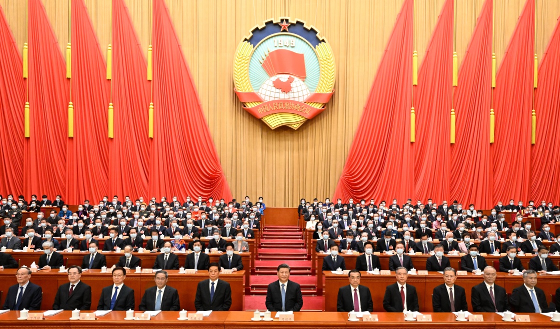 全国政协十四届一次会议在京开幕 习近平等党和国家领导人到会祝贺