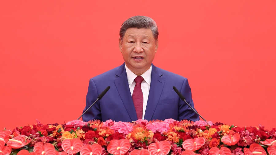 纪念中国人民抗日战争暨世界反法西斯战争胜利80周年招待会在京隆重举行 习近平发表重要讲话